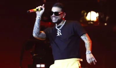 Ryan Castro durante el concierto. 