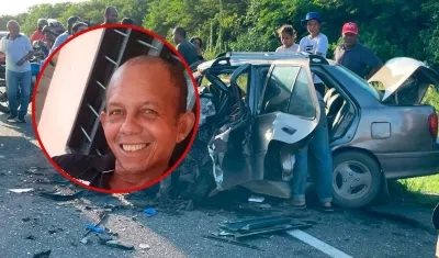 Jorge Eliécer Molina conducía este vehículo cuando ocurrió el accidente. 