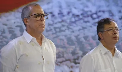 Alfredo Saade junto al Presidente Gustavo Petro.