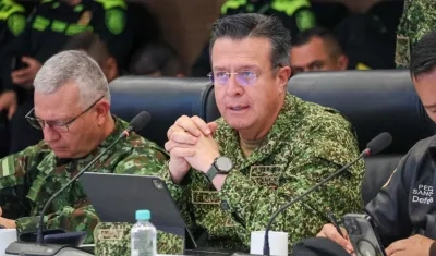 El comandante de las Fuerzas Militares, almirante Francisco Cubides.