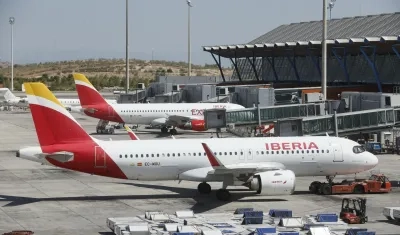 Aviones de Iberia, aerolínea europea.