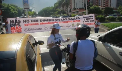 Imagen de la socialización de la campaña.