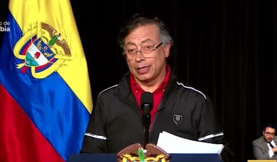 Gustavo Petro, Presidente de Colombia. 