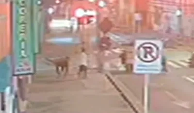 Momento de la agresión contra Jaime Esteban.