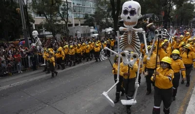 Celebración del Día de Muertos en Ciudad de México. 