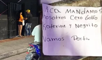 Lugar donde sucedió el crimen / Panfleto.