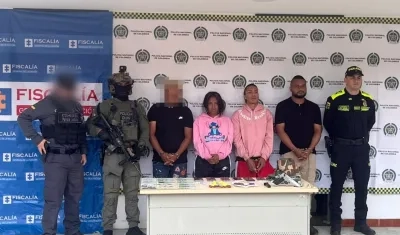 Brayan Stiven Paz Luligo, Yicel Jurado Montilla y Camilo Andrés Ochoa Huertas. 