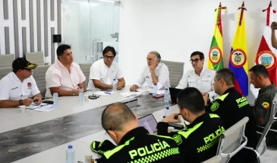 Consejo de seguridad en la Gobernación del Atlántico. 