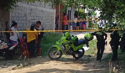 Escenario de un homicidio en el municipio de Baranoa. 