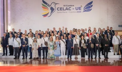 La foto oficial de la Cumbre CELAC-UE.