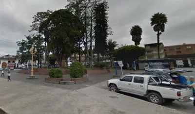 Plaza principal de El Carmen de Viboral. 