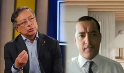 El Presidente Gustavo Petro y Óscar Fernando Fetecua.