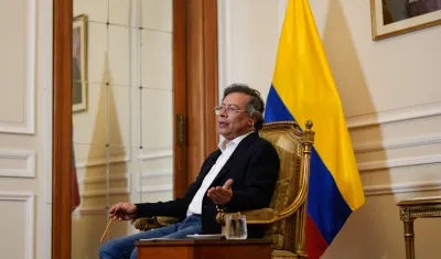 El Presidente Gustavo Petro.