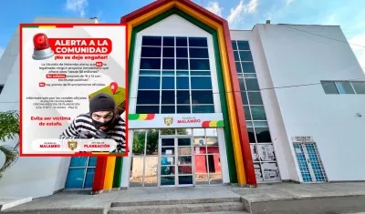 Volante ofreciendo lote y Alcaldía de Malambo