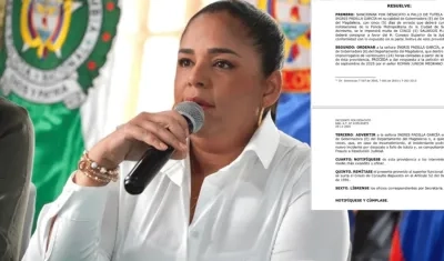 Gobernadora (e) del Magdalena, Ingris Padilla García.