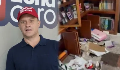 Héctor Olimpo / Así quedó la casa de la mamá del político.