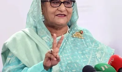 La ex primera ministra Sheikh Hasina.