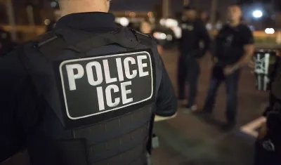 Policía ICE en Estados Unidos. 