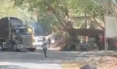 Retén ilegal en la vía Panamericana