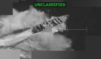 La lancha atacada este domingo.