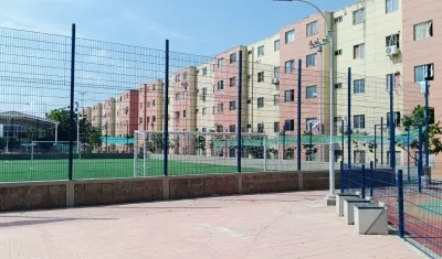 La masacre en Villas de la Cordialidad ocurrió en esta cancha en la noche del miércoles. 