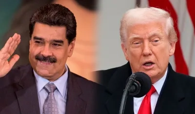 Nicolás Maduro y Donald Trump. 