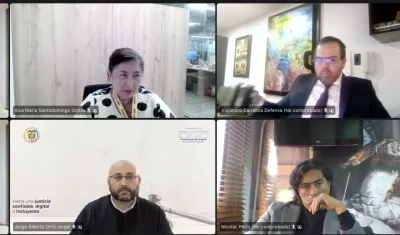 Aspecto de la audiencia de este miércoles. 