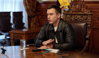 El presidente de Ecuador, Daniel Noboa.