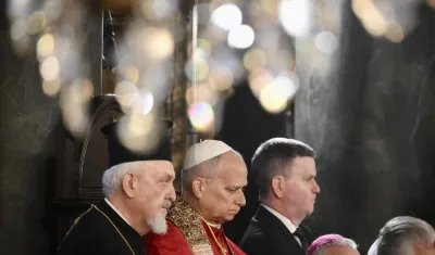 El Papa en una Divina Liturgia en la Iglesia Patriarcal de San Jorge en Estambul, Turquía.