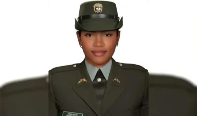 La patrullera Vanessa de León Pertuz.