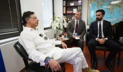 Petro reunido con el alcalde electo de Nueva York, Zohran Mamdani.