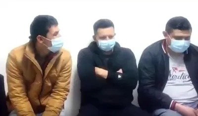 Los tres policías procesados.