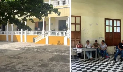 Puesto de votación este domingo en Santa Marta