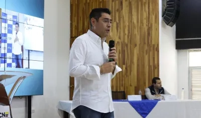 El presidente del CNE, Cristian Quiroz.