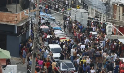 Los muertos en la operación realizada en Río de Janeiro.