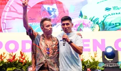 Rigoberto Urán y Nairo Quintana, dos insignias del ciclismo colombiano.