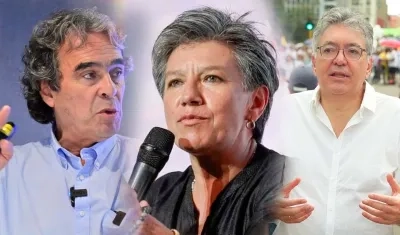 Sergio Fajardo, Claudia López y Mauricio Cárdenas.