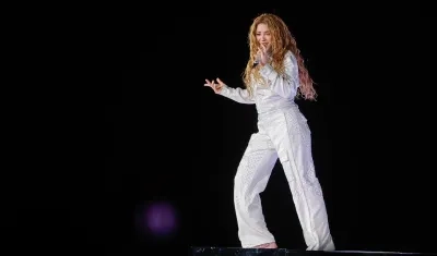 Shakira durante su concierto en Quito.
