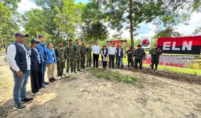 Los soldados liberados.