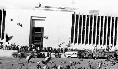 Toma del Palacio de Justicia en 1985. 