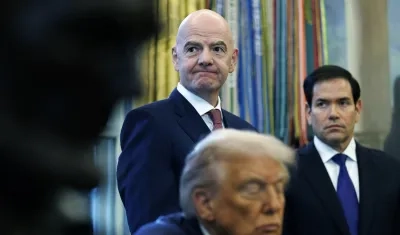 El presidente de Estados Unidos, Donald Trump y el de la FIFA, Gianni Infantino.