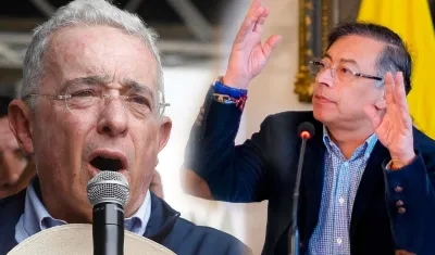 Álvaro Uribe y Gustavo Petro.