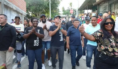 Alcalde Alejandro Char en el barrio Carlos Meisel.