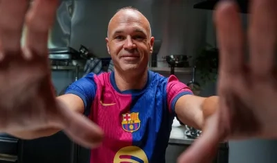 El exfutbolista español Andrés Iniesta. 