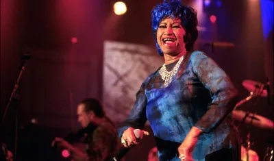 La cantante cubana Celia Cruz. 
