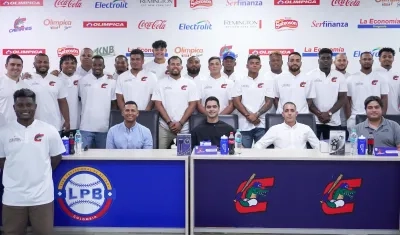 Caimanes de Barranquilla temporada 2025–2026 en su presentación oficial a los mediis.