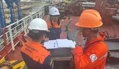 Inspecciones del personal de la Dimar a los buques. 