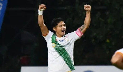 El atlanticense Fredy Montero llegó a 30 goles con el Real Cartagena. 