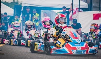 Los karts rodarán desde este viernes en el Malecón del Río. 