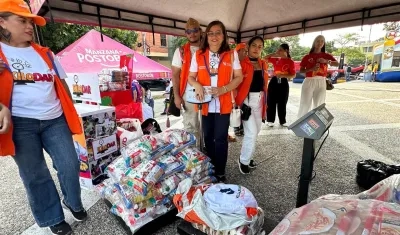 Recolecta de alimentos en Atlántico. 